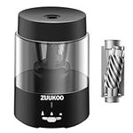 Zuukoo Electric Pencil Sharpener, Auto Stop, Super Sharp & Fast, Type-C Chargeable, Pencil Sharpener for Colored Pencils, Sharpener for 6-8mm Pencils, Electric Sharpener for Kids Home School