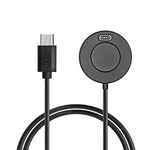 kwmobile Charger Compatible with Garmin Forerunner 55/255 / 255 Music/vivoactive 5 - Charger USB-C Cable for Charging Smart Watch - Black