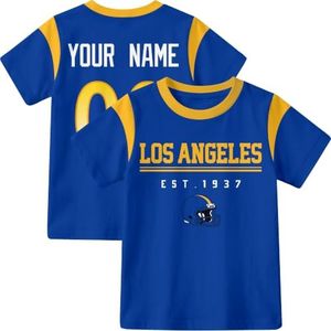 INAOO Los Angeles R T-Shirt for Kids Clothes Short Sleeve Custom Gifts