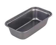 Chef Aid Mini loaf pan, non-stick, rectangular bread pan, 13.5 x 6.5 cm Ideal for small breads, loaves, cakes and pastries, for individual portions and desserts, Grey