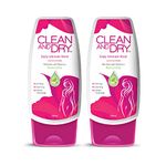Clean and Dry Daily Intimate Wash 190 ml Pack of 2
