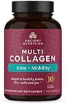 Ancient Nutrition Collagen Pills for Joint Support, Multi Collagen Capsules 45 Ct, Joint + Mobility, Supports Joints, Skin & Nails, Exercise Recovery, Paleo and Keto Friendly, Gluten Free