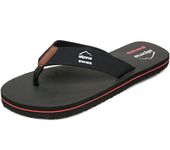 Alpine Swiss Mens Flip Flops Beach Sandals EVA Sole Comfort Thongs Black 11 M US