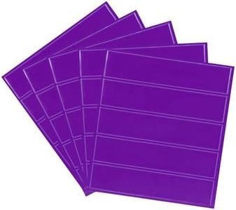PATIKIL 4.5 x 1 Inch Safety Reflective Stickers, 25Pcs Adhesive Night Warning Sticker Waterproof Reflector Tape Strip for Helmet Hard Hat Clothing, Purple