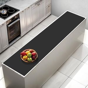 AECHY Extra Large Silicone Mat 78.74”x19.69”x0.08”, Multipurpose Silicone Mat Thick Heat Resistant Mat Shipped Rolled Up Kitchen Counter Mat Nonslip Silicone Mats for Kitchen Counter Black