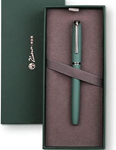 Xixixiaozhu Picasso 916 Natural Series Metal Fountain Pen with Gift Box (EF Nib 0.35mm, Larch Green)