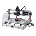 3018-PROVer Desktop CNC Router Machine with GRBL Offline Control, Limit Switches, Emergency-Stop, Working Area 300 x 180 x 45mm, Wood Carving Machine