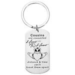 Cousin Birthday Gifts for Boys Girls Cousins Are Connected Heart to Heart Keychain Christmas Gifts for Cousin Women Men