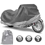 Motor Trend Motorcycle Cover Waterproof Outdoor All Weather Protection - Fits up to 104" (MCC545)