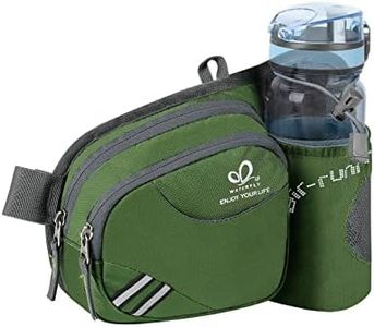 WATERFLY Fanny Pack Waist Bag: Waist Pack for Women Men with Water Bottle Holder Hiking Fanny Pack for Running Walking DogWalking Travel Cycling