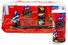 Scott Shop 10-Pack 55 Towels Per Roll, 11" X 10.4" Sheet Size, Absorbs Liquids, Oils and Grease, 11 X 10.4 inches