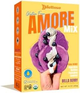 Dilettoso's Organic Gluten-Free Oat Flour Baking Mix | Wild Blueberry | Pancakes, Waffles, Cupcakes, Brownies, and Cookies | 10oz AMORE Mix (1 Box)