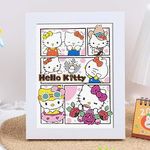 Akutoer Cute Cartoon Diamond Drawing Kits, Kawaii Painting with Diamonds, Gem Arts & Crafts, DIY Paint Supplies with Frames for Home Decor(Kitty)