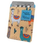 Birth Control Pill Case for Contraceptive Pills Medication Sleeve Pouch Holder - Fits up to 4' x 3' (and 2x4) Packets Holder - Cute, Llama, Funny, Discrete Artwork, Anime, Pink