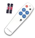 Memo24 Big Button TV Remote Control Replacement, Ideal for Elderly and Seniors, Copies and Learns from your Old/Original Infrared Remote. Batteries Included. Light Silver.