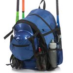 Athletico Advantage Baseball Bag - Baseball Backpack with External Helmet Holder for Baseball, T-Ball & Softball Equipment & Gear for Youth and Adults | Holds Bat, Helmet, Glove, Shoes (Blue)