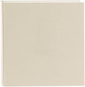 Goldbuch Summertime Trend 2 27605 Photo Album with 60 White Pages with Pargamine Dividers, Memory Album with Linen Cover, Photo Album for Gluing, Beige, 30 x 31 cm