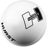 Hurst 1631401 White Universal Knob with Hurst Logo