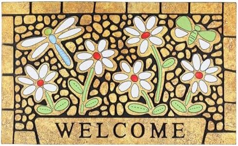 Welcome Door Mat 43 * 76cm Front Doormat Outdoors for Home Entrance Outdoors Mat for Outside Entry Way Doormat Entry Rugs, Heavy Duty Non Slip Rubber Back Low Profile, Dragonfly021