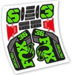 Fox 36 2021 Adhesive Vinyl Stickers (Apple Green)