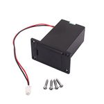 9V Battery Box Case for Ukulele Guitar Bass Pickup, Black