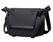 Arctic Hunter Sling Bag for Men Crossbody 13L Side Bag for 10.9" iPad with Padded Shoulder Strap Water-resistant Mens Messenger Bag Shoulder Bag for Daily Office College Travel, Black