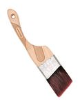 ROLLINGDOG 2.5" Professional Angle Paint Brush Wooden Handle Stainless Steel Shell for Sharp Edge Lines Painting with Paints on Walls, Ceilings, Wood and Metal