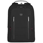 Wenger CityTraveler Laptop Backpack, Expandable, Fits up to 16″ Laptop, up to 12″ Tablet, 16 l, Unisex, Ideal for Business Uni School Travel, Black