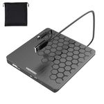 External CD DVD Drive, 0.5″ Ultra Slim USB 3.0 Type-C DVD Player, CD DVD+/-RW Optical Drive, Portable DVD CD Burner Reader Writer Recorder for Laptop, Desktop, Mac, Windows 11/10/8/7, Linux, Black