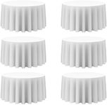 BRILLMAX 6 Pack White Round Tablecl