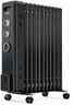 VonHaus Oil Filled Radiator 11 Fin – Oil Heater Portable Electric Free Standing 2500W for Home, Office, Any Room – 24 hour Timer, Adjustable Thermostat, 3 Heat Settings, 4x Wheels, 1.5m Power Cable