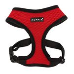 Authentic Puppia Soft Dog Harness, Red - Medium