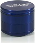 Santa Cruz Shredder Metal Spice Grinder Made in USA (Large (2.7 Inch), Blue)