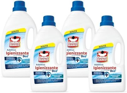 Omino Bianco - Additivo Lavatrice Igienizzante Liquido per Bucato, Contro Batteri e Cattivi Odori, con Tecnologia Deo+, 900 ml x 4 Confezioni