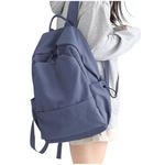 HYC00 School Backpack Womens, Causal Travel School Bags 14 Inch Laptop Backpack for Teenage Girls Lightweight Rucksack Water Resistant Bookbag College Boys Men Work Daypack,Blue Purple