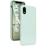 REALCASE iPhone XR Back Cover | Liquid Silicone Gel Rubber | Full Protective Back Cover Case for iPhone XR (S-Mint Green)