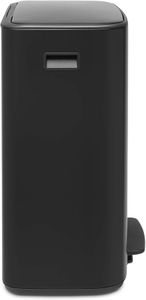 Brabantia Bo Pedal Bin 60L – Large Black Kitchen Trash Can