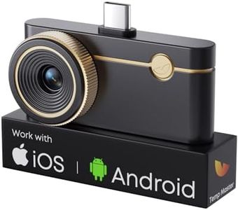 Thermal Master P3 - Thermal Camera for iOS & Android, 8mm Macro Vision Infrared Imager w/Manual Lens, 512x384 Super Ir Resolution, 3.6℉ Accuracy, 35mk NETD, Work for Home PCB Inspection, Black