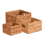 Honey-Can-Do STO-02882 Nesting Banana Leaf Baskets, Multisize, 3-Pack