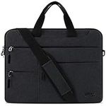 NUBILY Laptop Bag 15.6 Inch Laptop Case Men Women Briefcase Waterproof Computer Notebook Sleeve Shoulder Messenger Bag Lightweight Carrying School Work Black