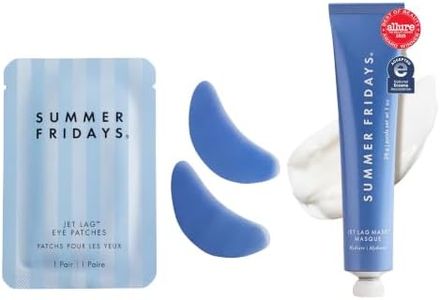 Summer Fridays Jet Lag Duo- Jet Lag Eye Patches 6ct + Jet Lag Mask Mini