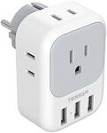 TESSAN Type E F Plug Adapter, Germa