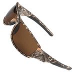 MOTELAN Polarized Outdoor Sports Sunglasses Tr90 Camo Frame for Men Women Driving Fishing Hunting Reduce Glare, Brown, unisex