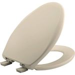 Bemis 1200E4 146 Affinity Toilet Seat Will Slow Close Never Loosen and Provide The Perfect Fit, Almond, Elongated