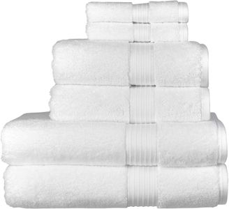 Christy Supreme Hygro 6-Piece Towel Set – White Cotton Towels