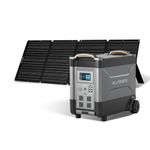ALLPOWERS R4000 Outdoor Generator with 200W Portable Solar Panel, 3456Wh LiFePO4 Portable Power Station, Huge 4000W AC Output, UPS Solar Generator For Home Backup RV Travel Outdoor Camping