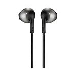 JBL Tune 205 Wired In-Ear Headphones with One-Button Remote/Mic - Black