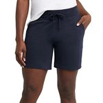 Hanes Women's Jersey Short, Navy, Medium