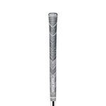 Golf Pride MCC Plus4 Golf Club Grip - All-Weather Hybrid Grip with Larger Lower Hand - Brushed Cotton Cord & Pebbled Texture - Midsize - Grey - For Men & Women