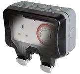 BG Nexus Weatherproof 1 Gang Socket With Mechanical 24Hr Timer